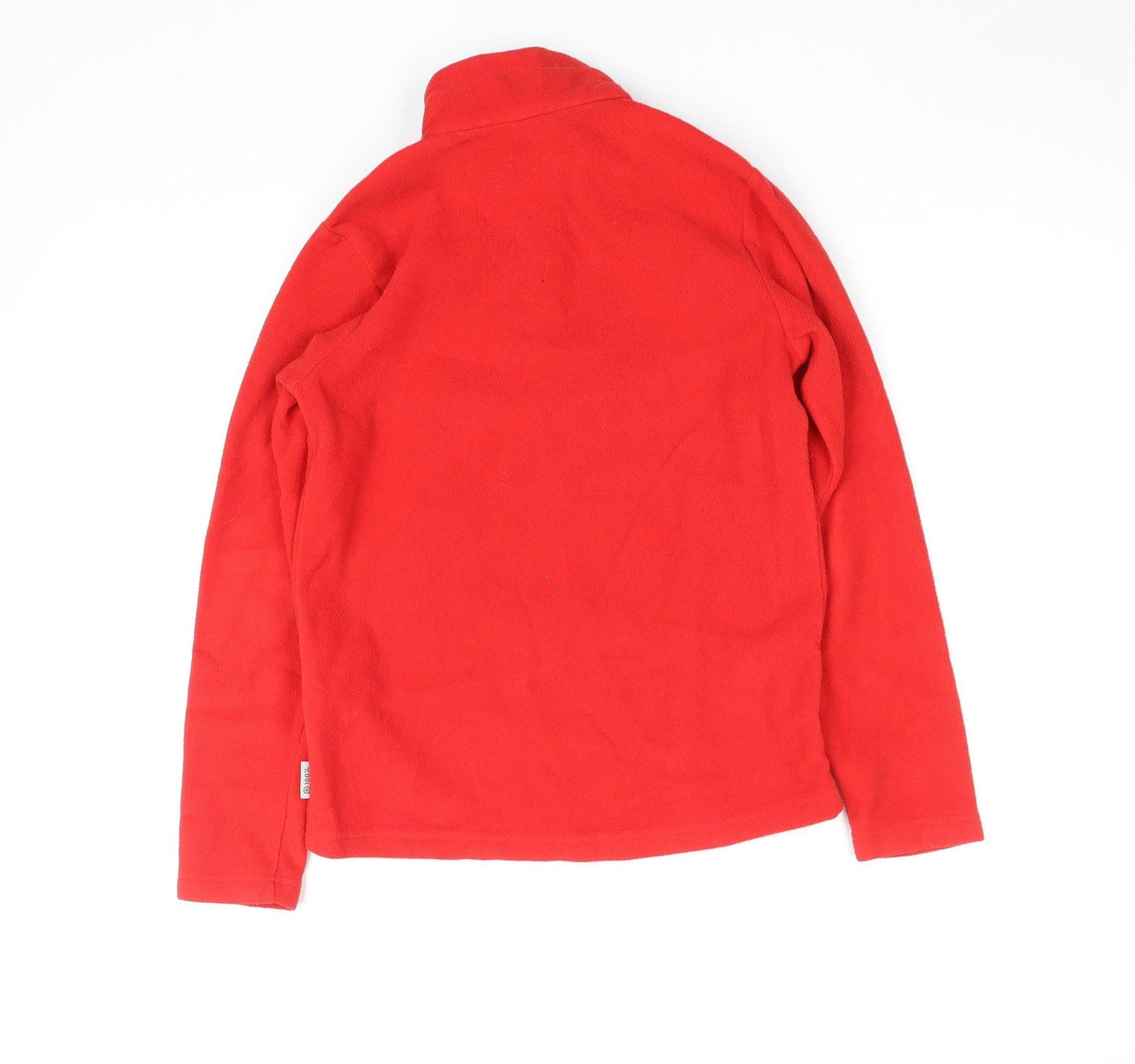 Quechua Boys Red Fleece Basic Jacket 12 Years 1/4 Zip Hiking Top