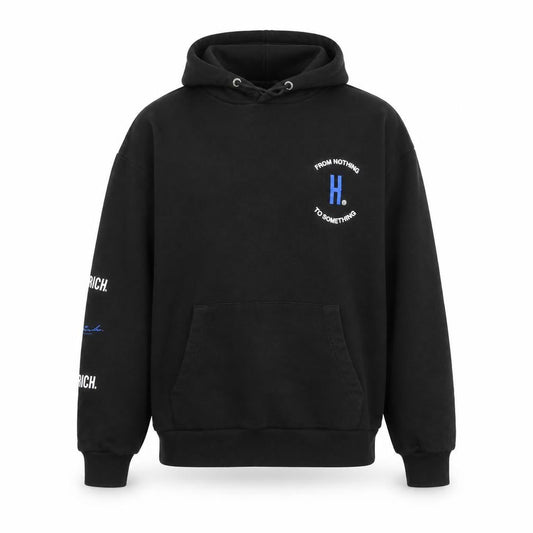 Hoodrich Men's Black Pullover Hoodie S Graphic Logo Streetwear