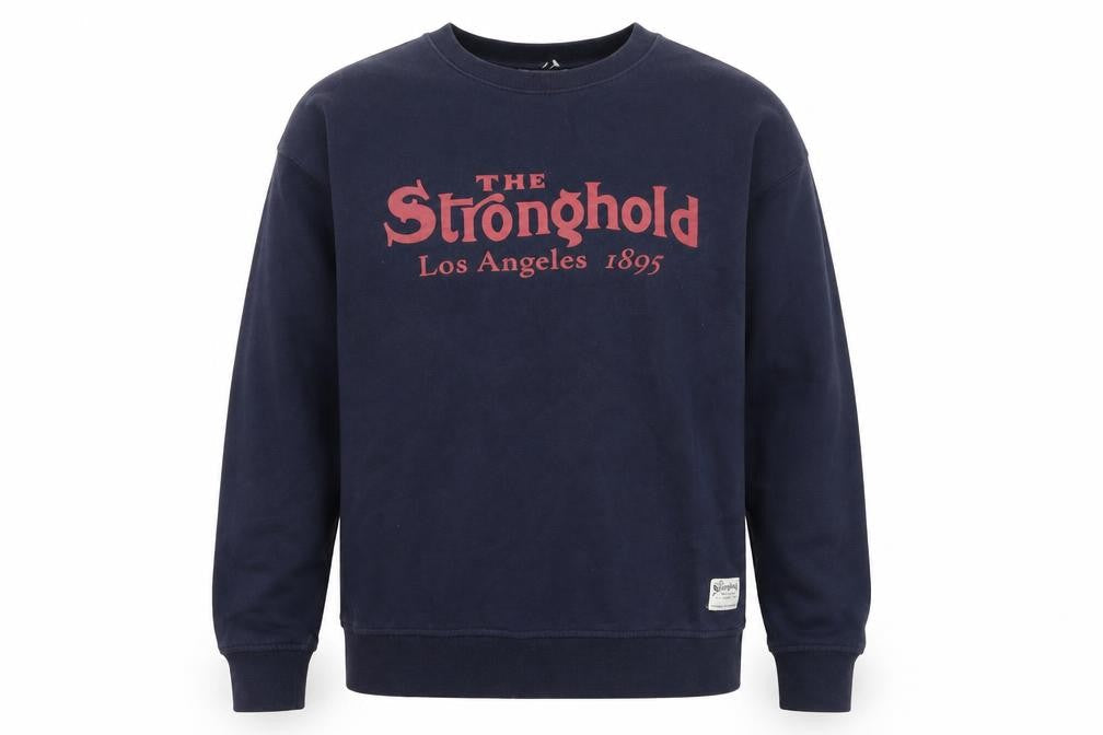 The Stronghold Men’s Navy Blue Pullover Sweatshirt Medium