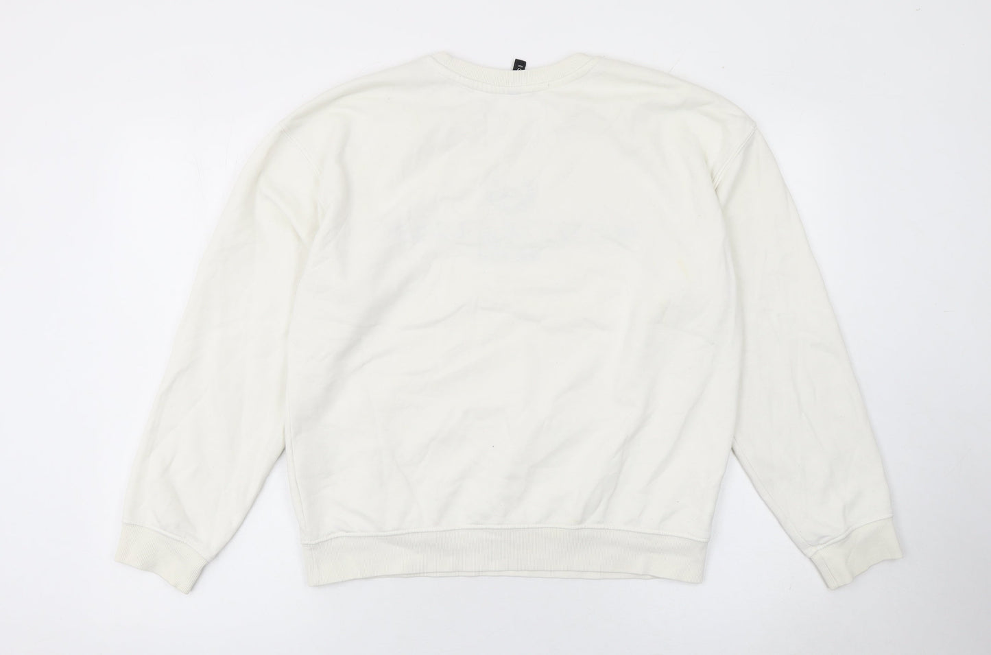 H&M Divided Women White Montmartre Paris Pullover Sweatshirt S