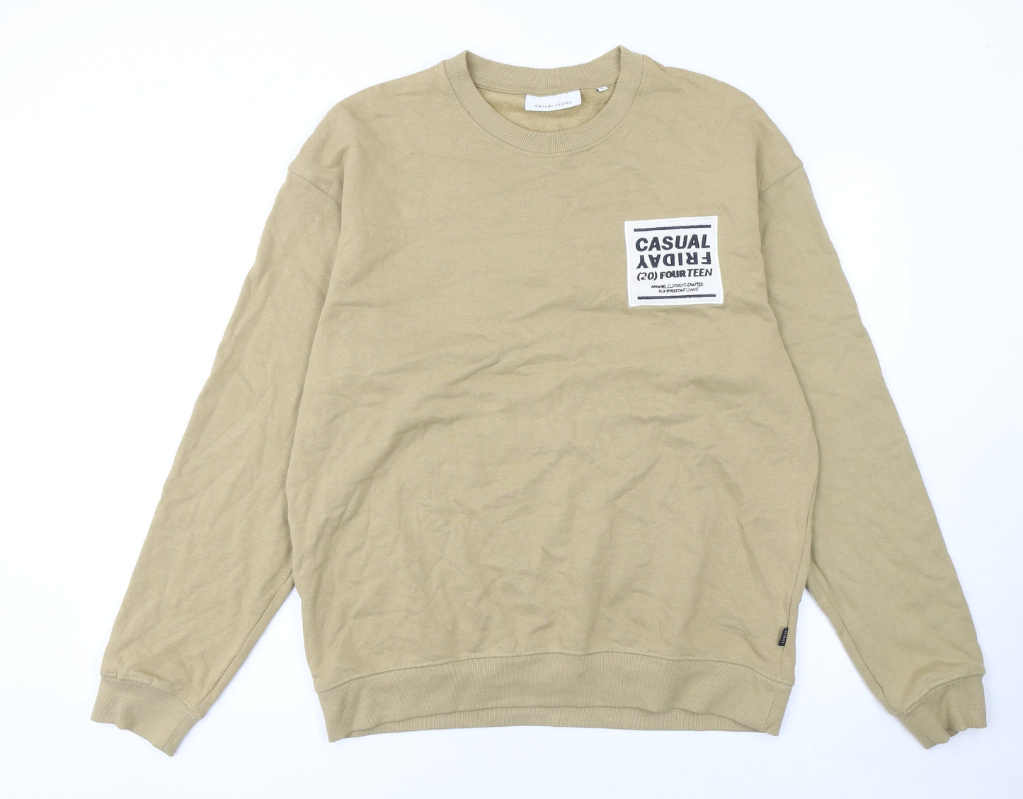 Casual Friday Men's Beige XL Pullover Sweatshirt Crew Neck