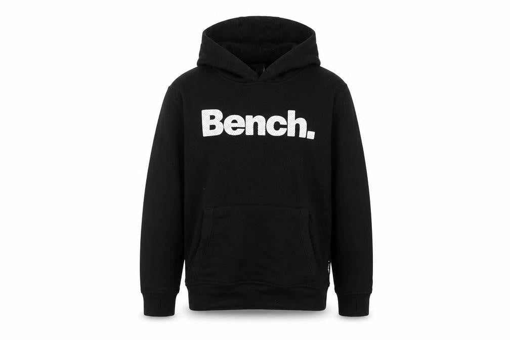 Bench Boys Black Pullover Hoodie 9-10 Years Hooded Sweatshirt