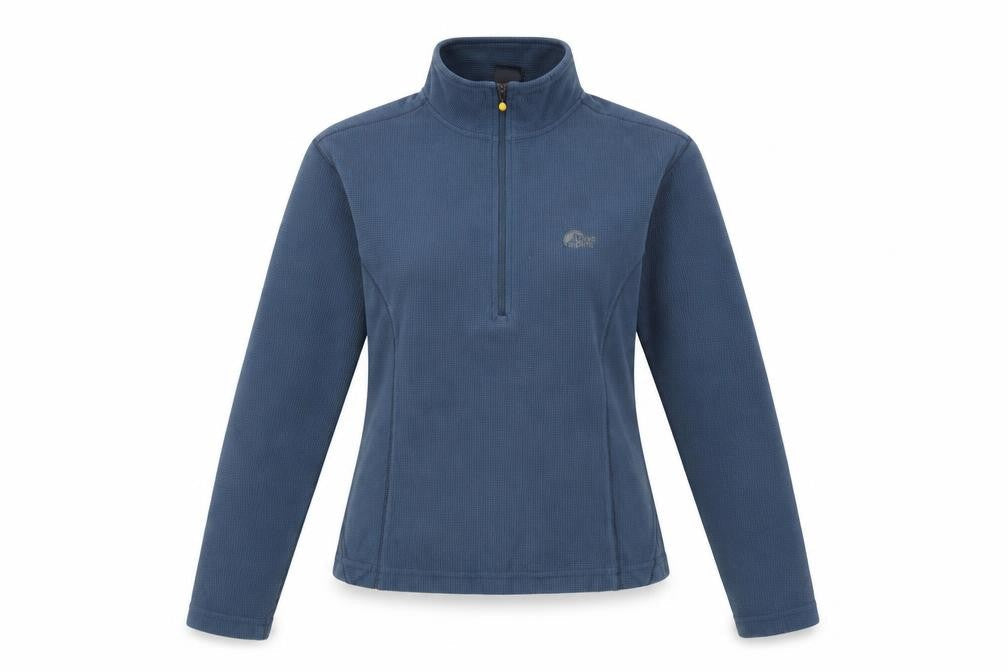 Lowe Alpine Women Blue 1/2 Zip Pullover Fleece Sweatshirt S