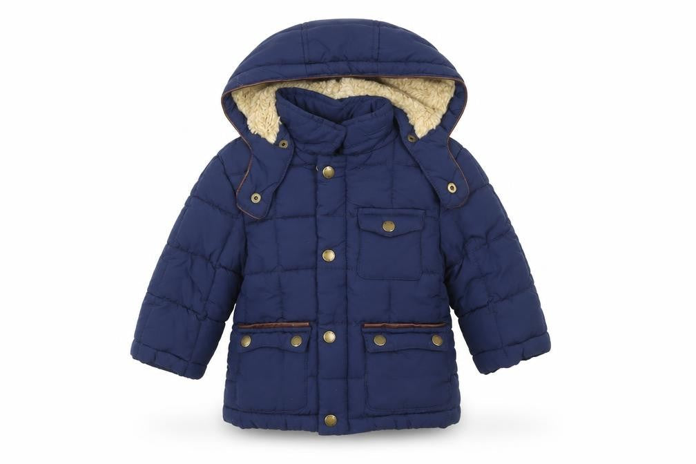 Mayoral Unisex Baby Blue 9-12 Months Hooded Puffer Jacket