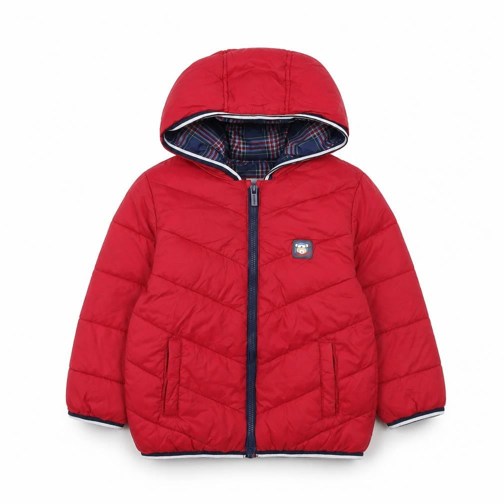 Mayoral Unisex Baby Red Puffer Jacket 18-24 Months Hooded Quilted Coat