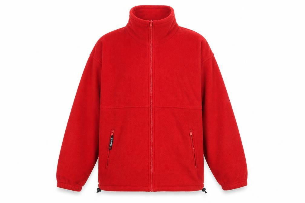 Jack Murphy Men’s Red Fleece Jacket Zip Front Medium Outdoor Warmwear
