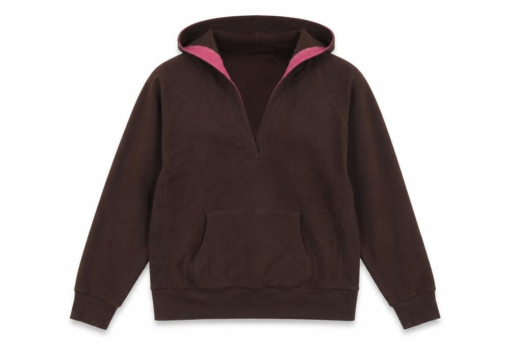 B.U.M. Equipment Women's Brown Pullover Hoodie Size L Fleece