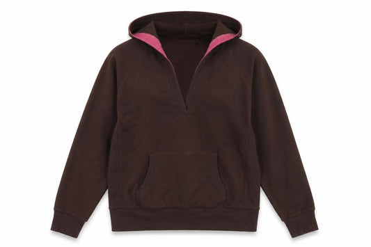 B.U.M. Equipment Women's Brown Pullover Hoodie Size L Fleece