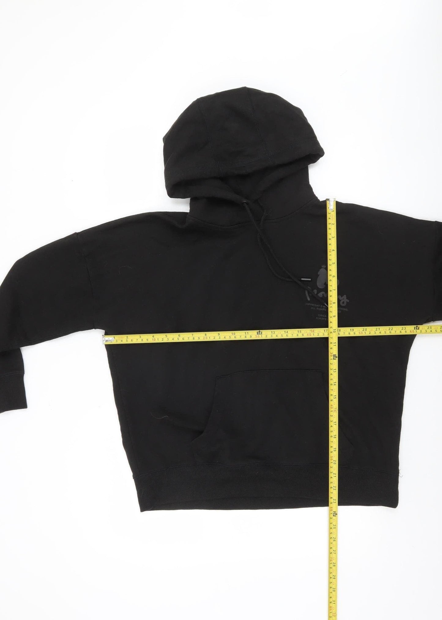 Money Women Black Size 12 Pullover Hoodie 70% Cotton Blend Logo Print