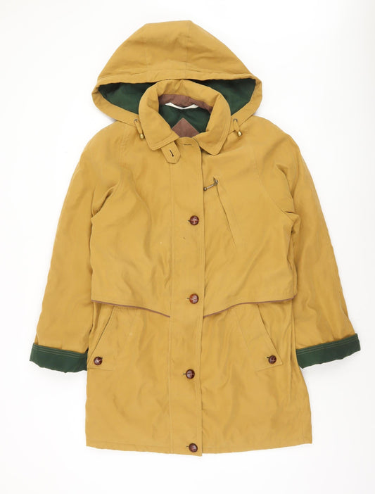 Marks and Spencer Women Brown Hooded Parka Jacket Size 8