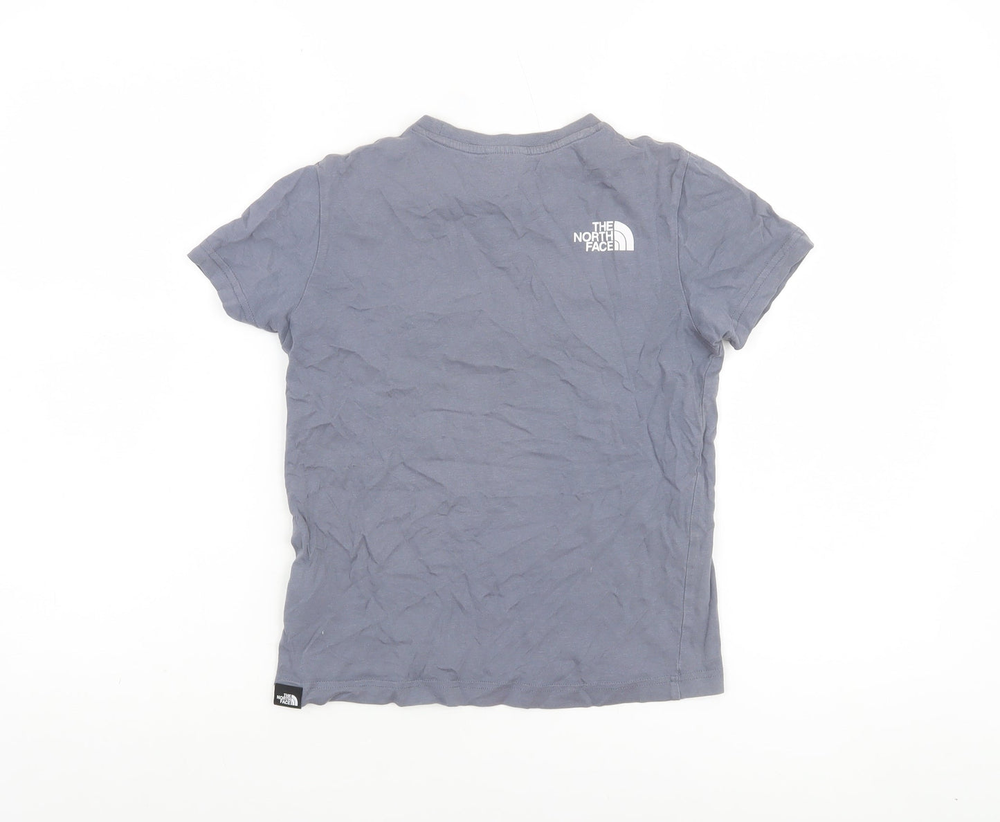 The North Face Boys Grey M Graphic Cotton Outdoor Short Sleeve T-Shirt