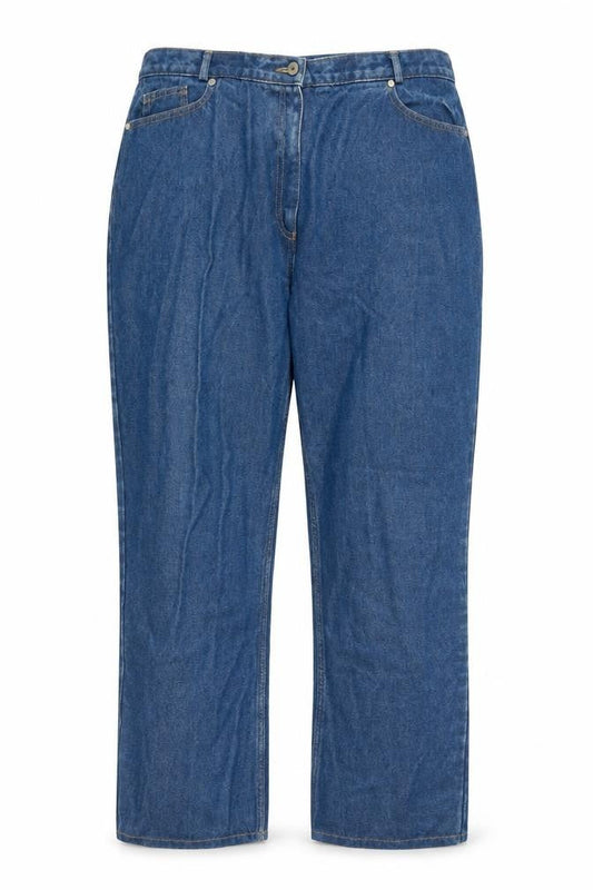 Aria Womens Blue Mid Rise Straight Leg Jeans Size 12