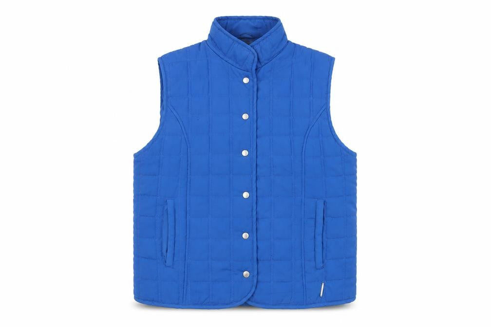 Paco Sport Women's Blue Quilted Padded Waistcoat XL