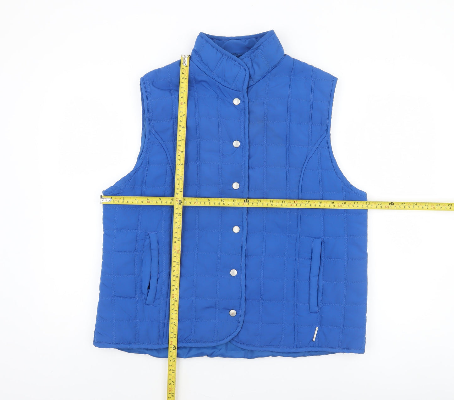 Paco Sport Women's Blue Quilted Padded Waistcoat XL