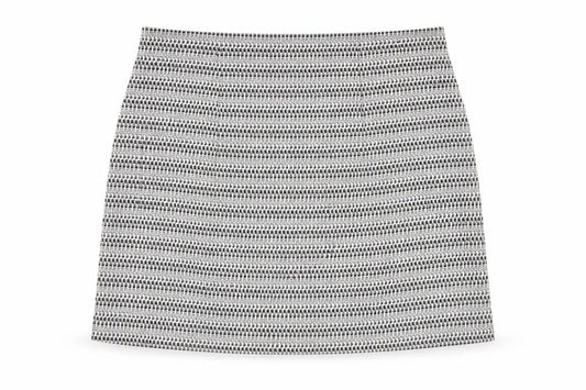 F&F Women Black Short Pencil Skirt Size 12 Tweed Stretch Workwear