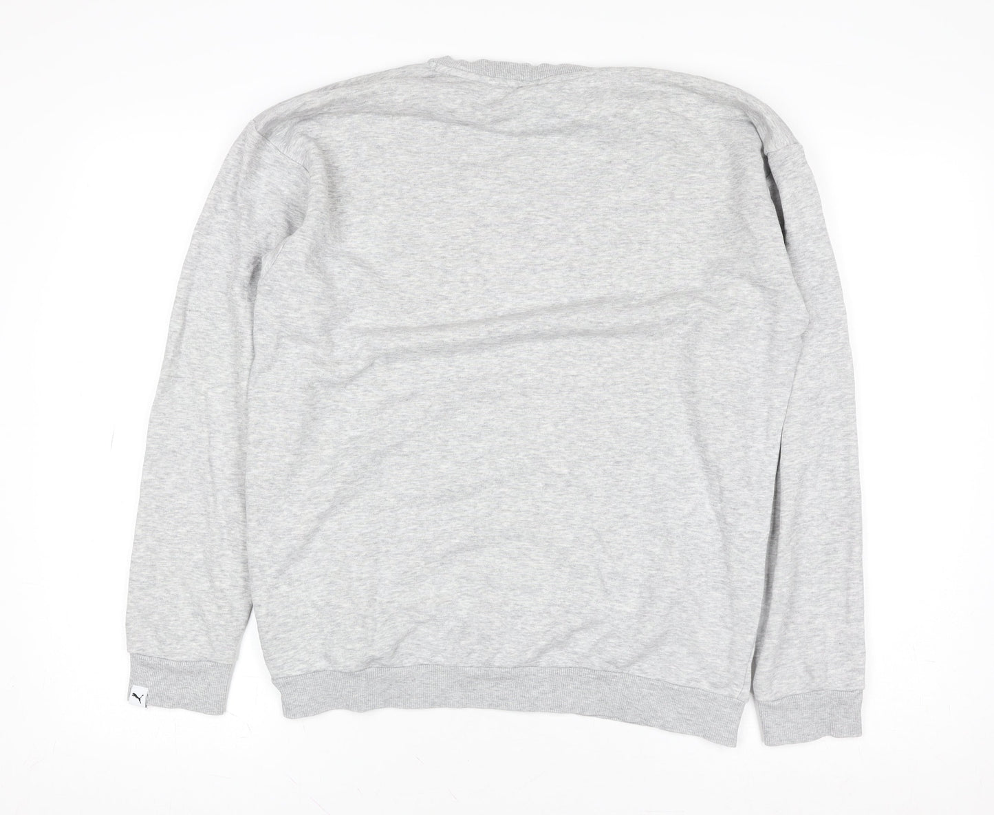 Puma Women's Grey Crew Neck Logo Sweatshirt Size 10