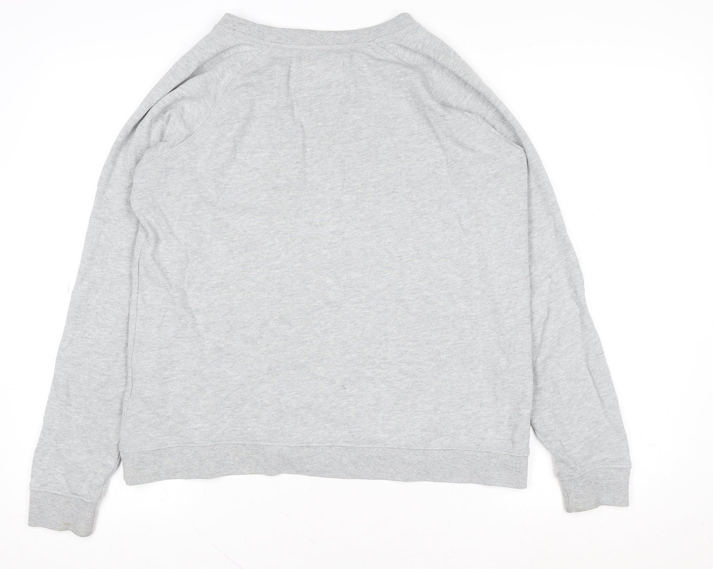 Fat Face Women Grey Cotton Blend Weekend Sweatshirt UK 10
