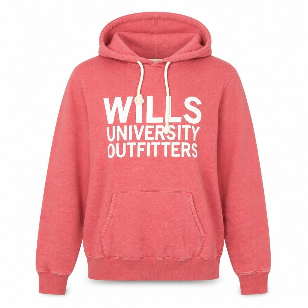 Jack Wills Womens Pink Pullover Hoodie Size M University Logo Cotton Blend