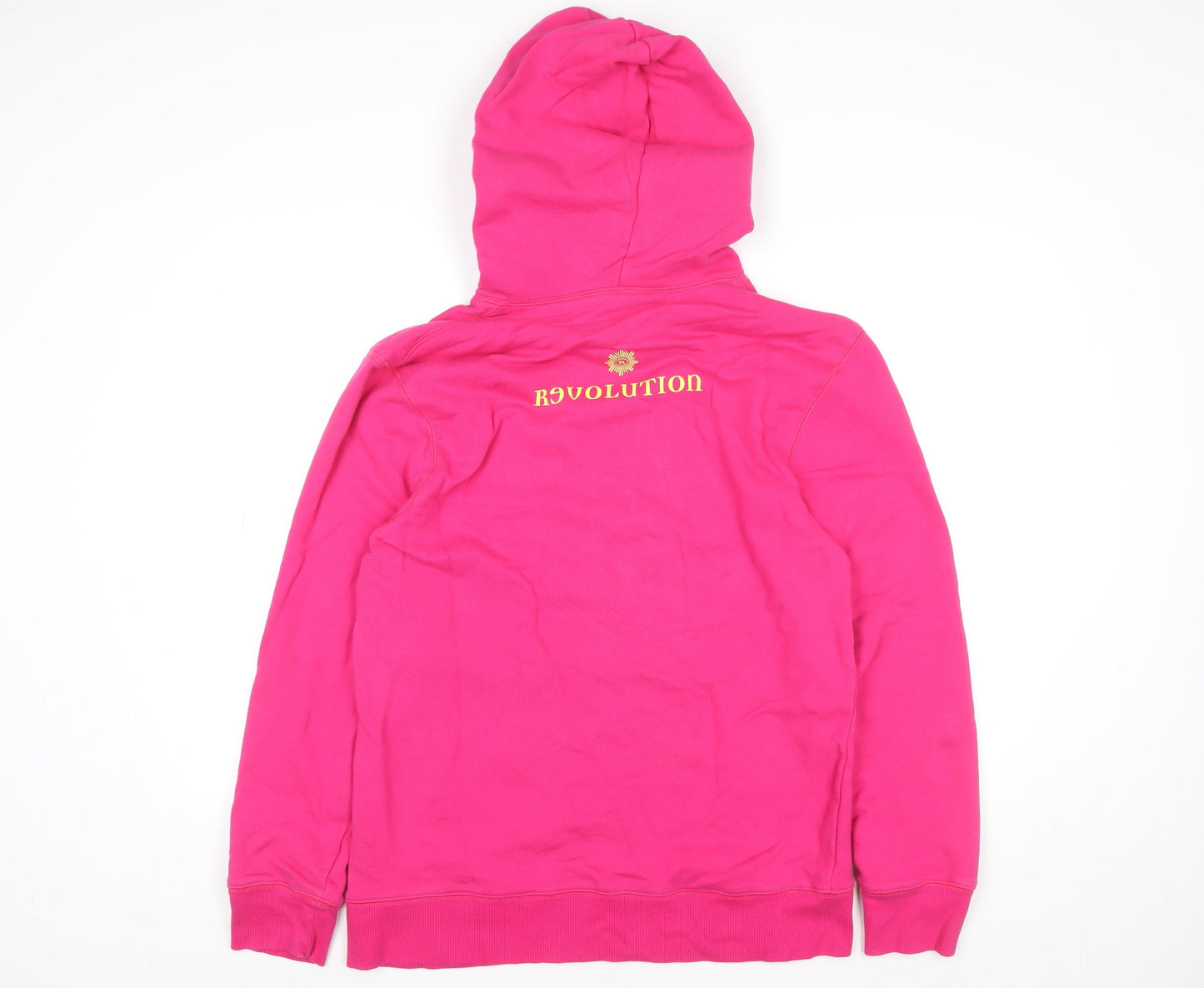 Revolution Women Pink Pullover Hoodie L Graphic Print Vodka Design
