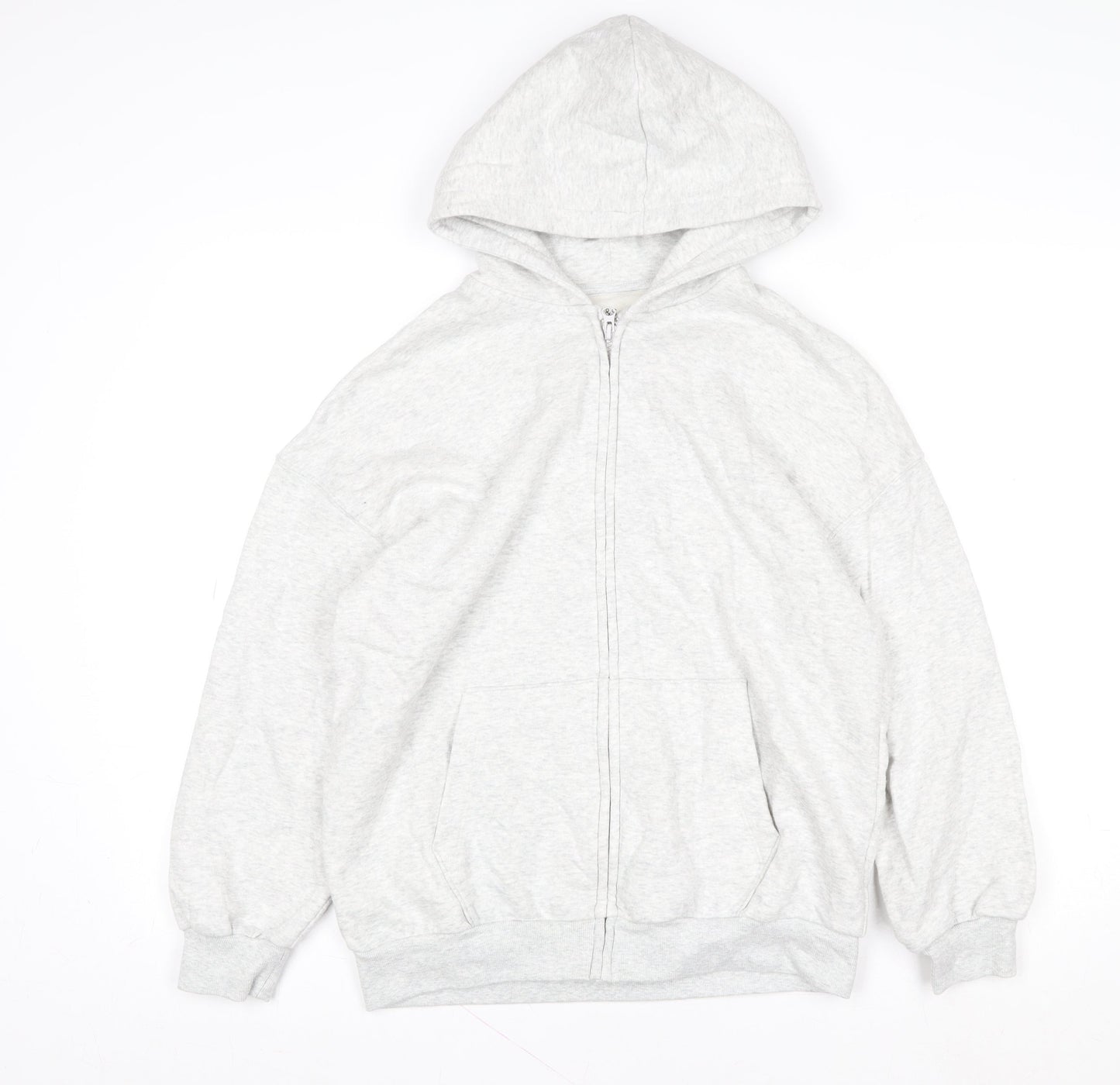 Marks and Spencer Girls Grey Zip Up Hooded Fleece Jacket 13-14 Years