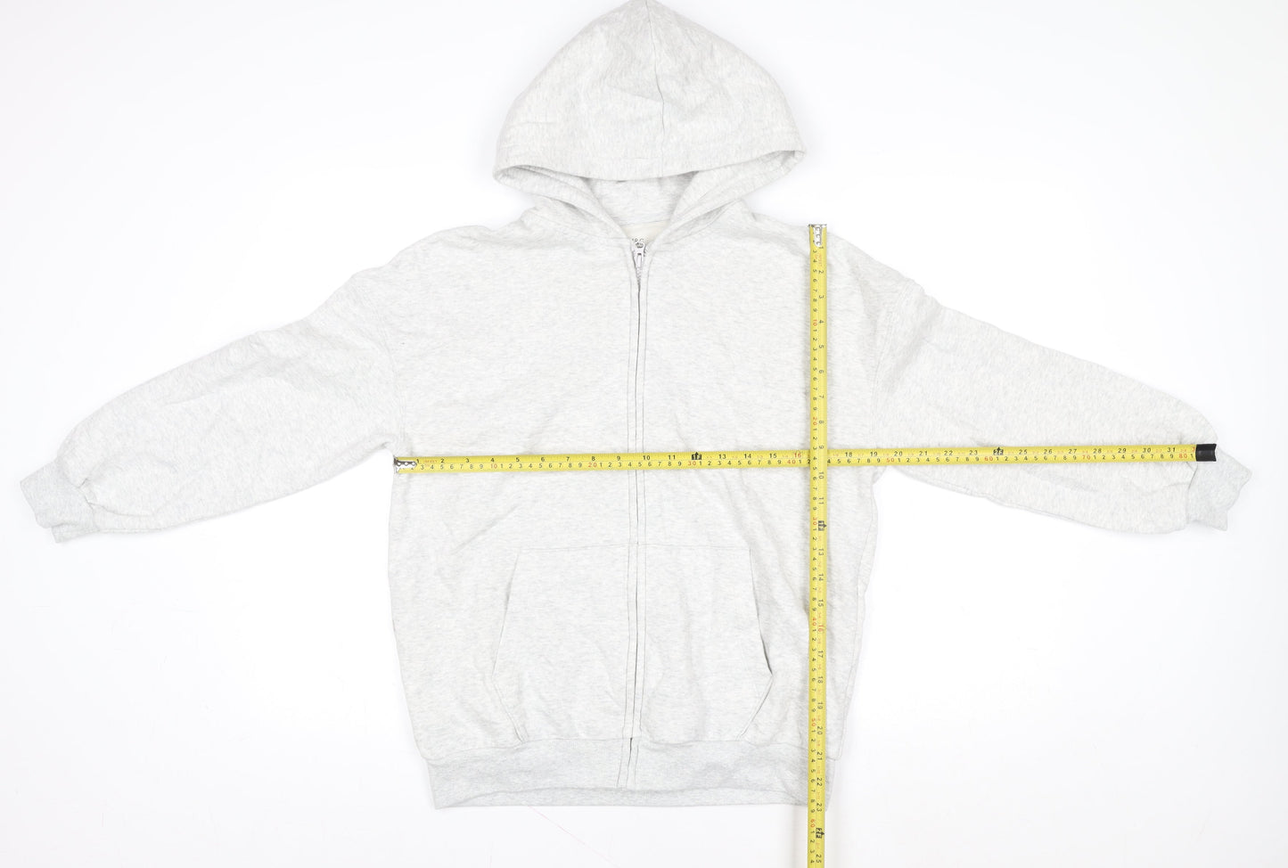 Marks and Spencer Girls Grey Zip Up Hooded Fleece Jacket 13-14 Years