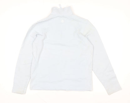 TAGG Women's Blue 1/4 Zip Lightweight Cotton Blend Activewear Jacket S