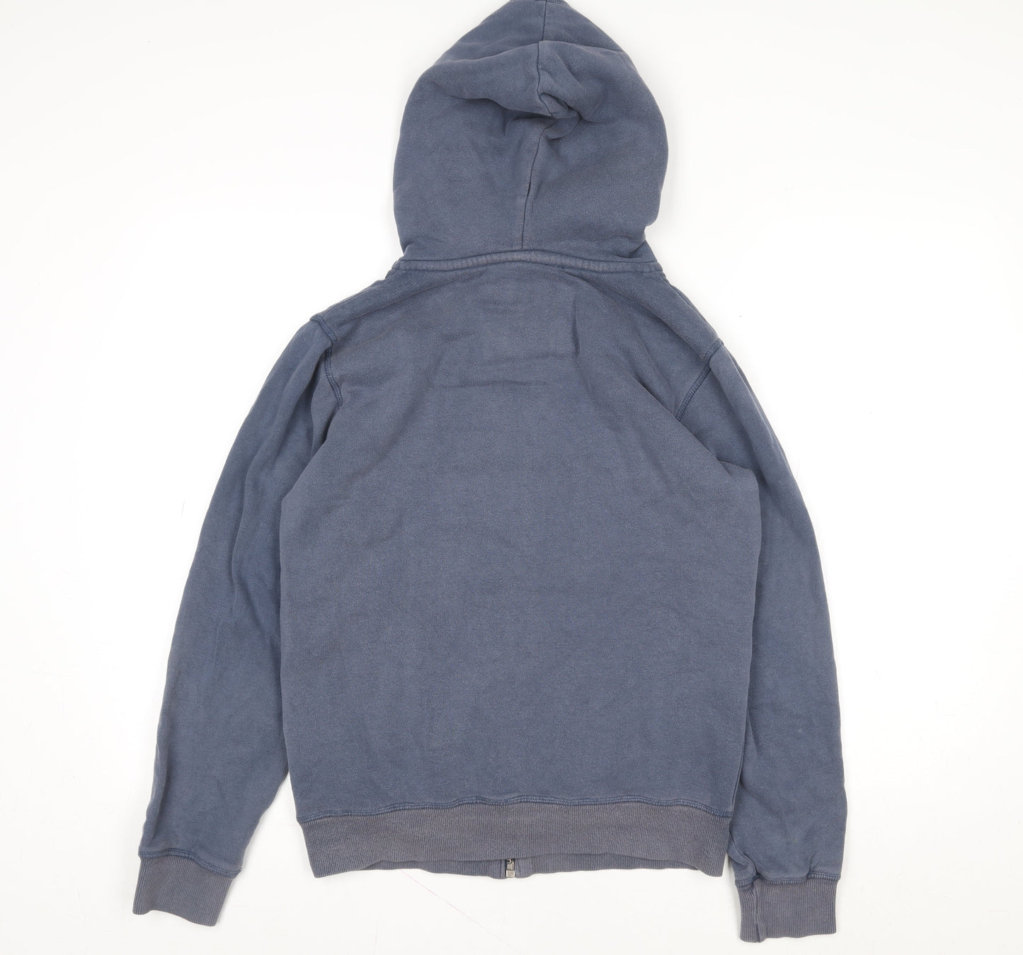 Saltrock Men's Blue Hooded Full Zip Fleece Lined Jacket Size 10