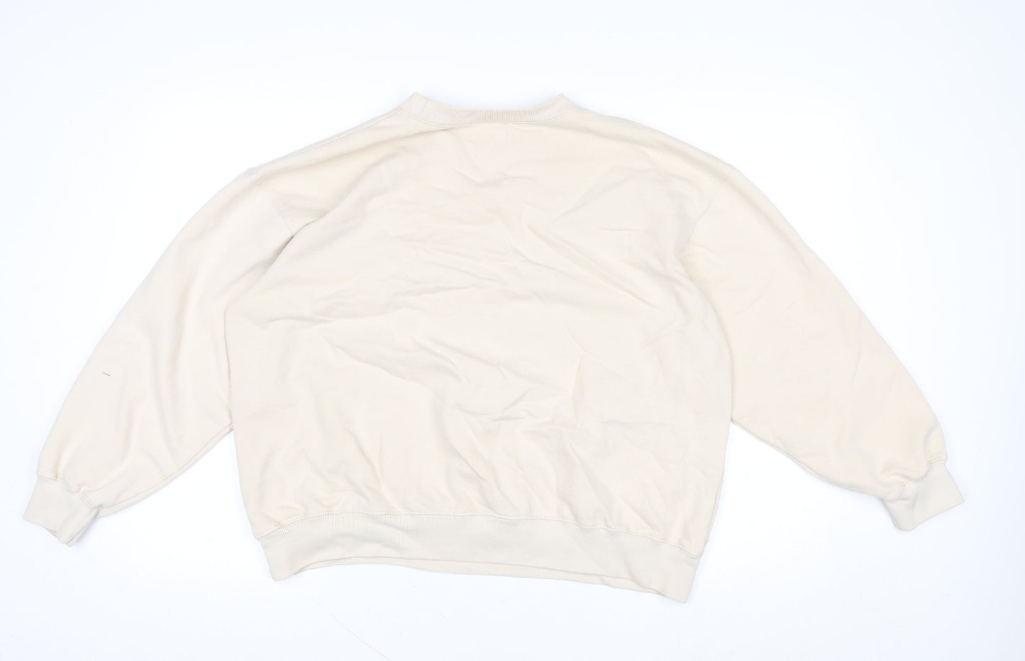 Pull&Bear Teen Beige NYC Graphic Pullover Sweatshirt Size M