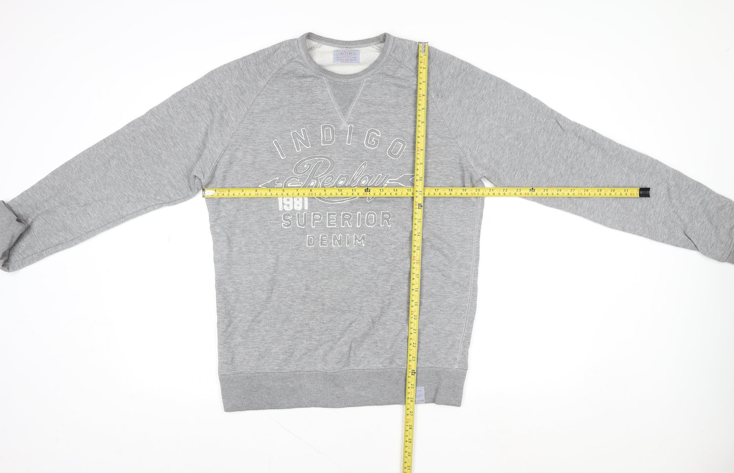 Replay Womens Grey Cotton Blend Pullover Sweatshirt L