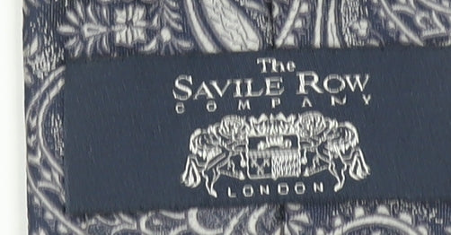 The Savile Row Company Men's Blue Paisley 100% Silk Tie