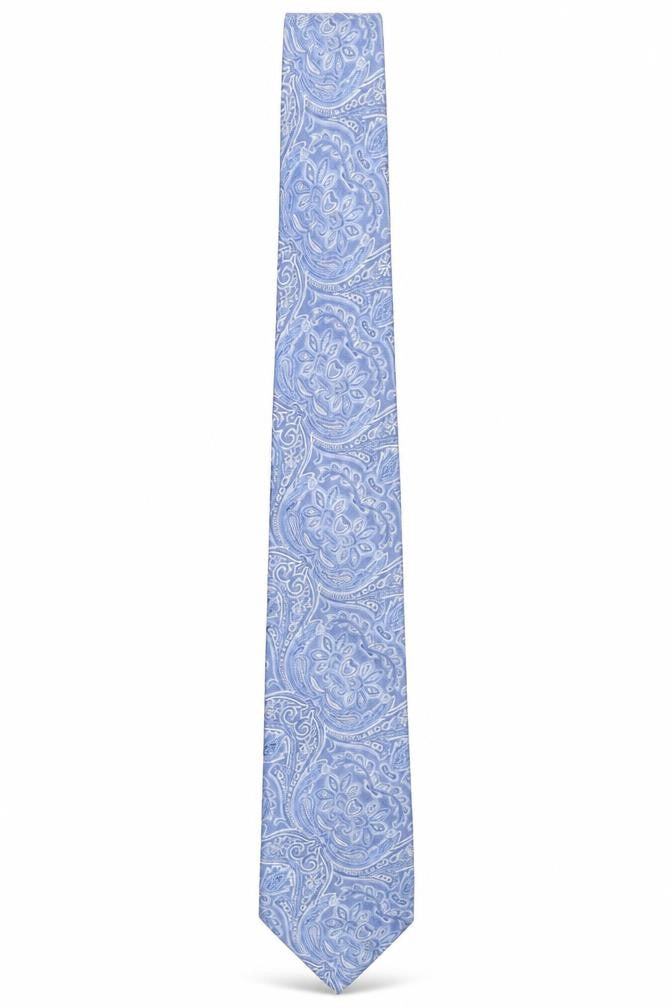 Jeff Banks Men's Blue Paisley Silk Designer Tie