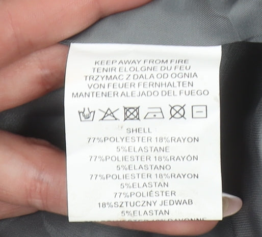 Motel Women’s Grey XS Classic Single-Breasted Blazer Jacket