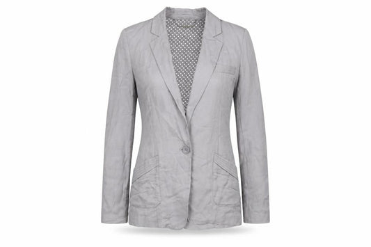 Jasper Conran Women’s Grey Linen Blend Blazer Size 12