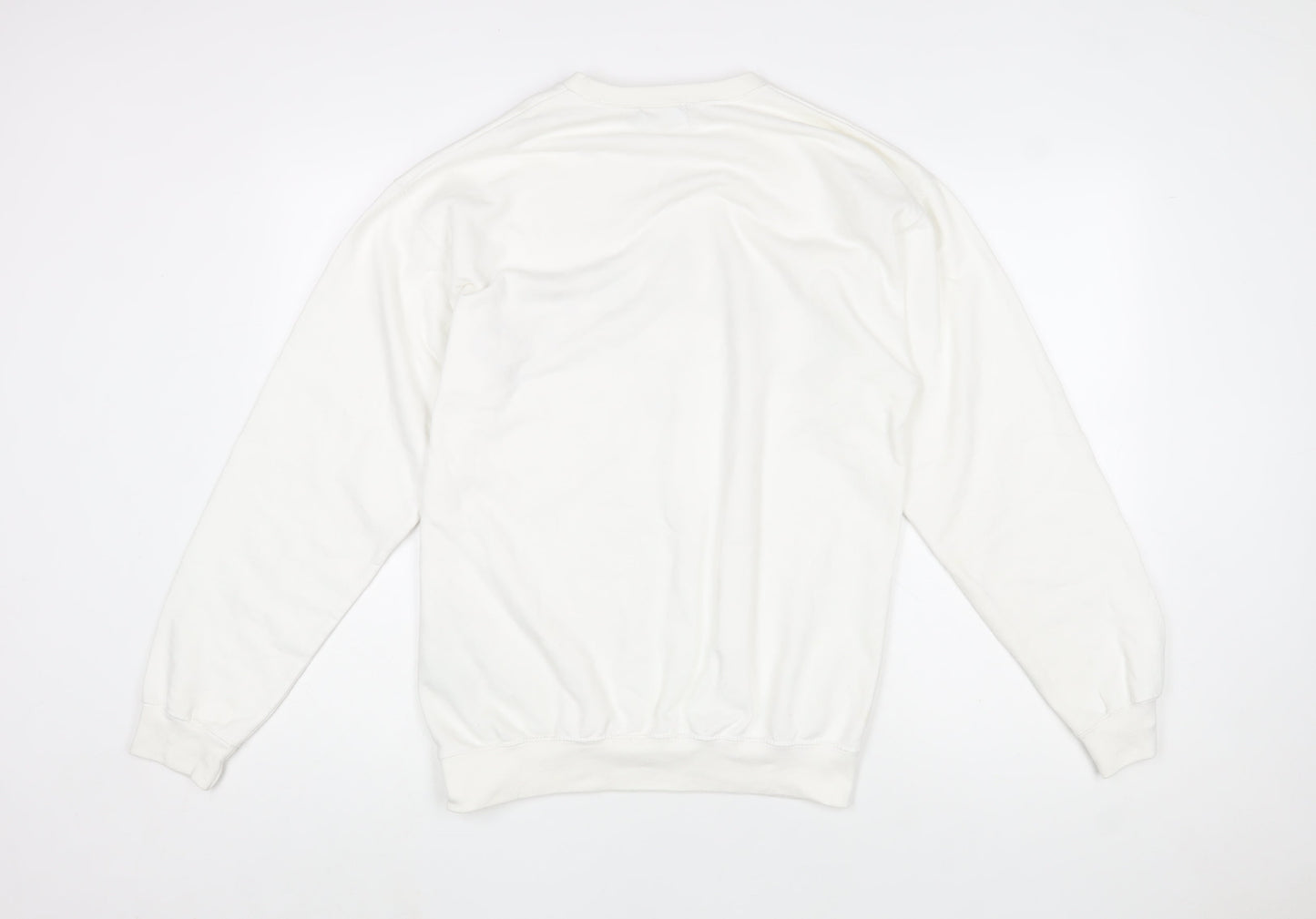 boohooMAN Men’s White University Chicago Graphic Sweatshirt Size S