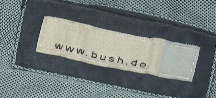 Bush Men's Black 42 Basic Cotton Blend Button Jacket