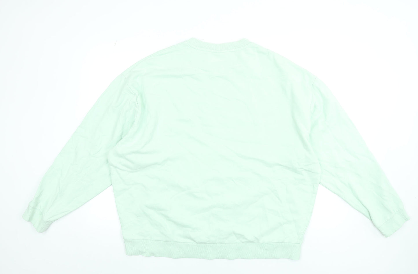 ASOS DESIGN Men's Green XL Crew Neck Pullover Sweatshirt