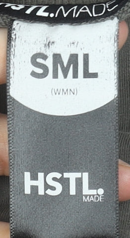 HSTL Made Women's Khaki Crew Neck Pullover Sweatshirt Size S