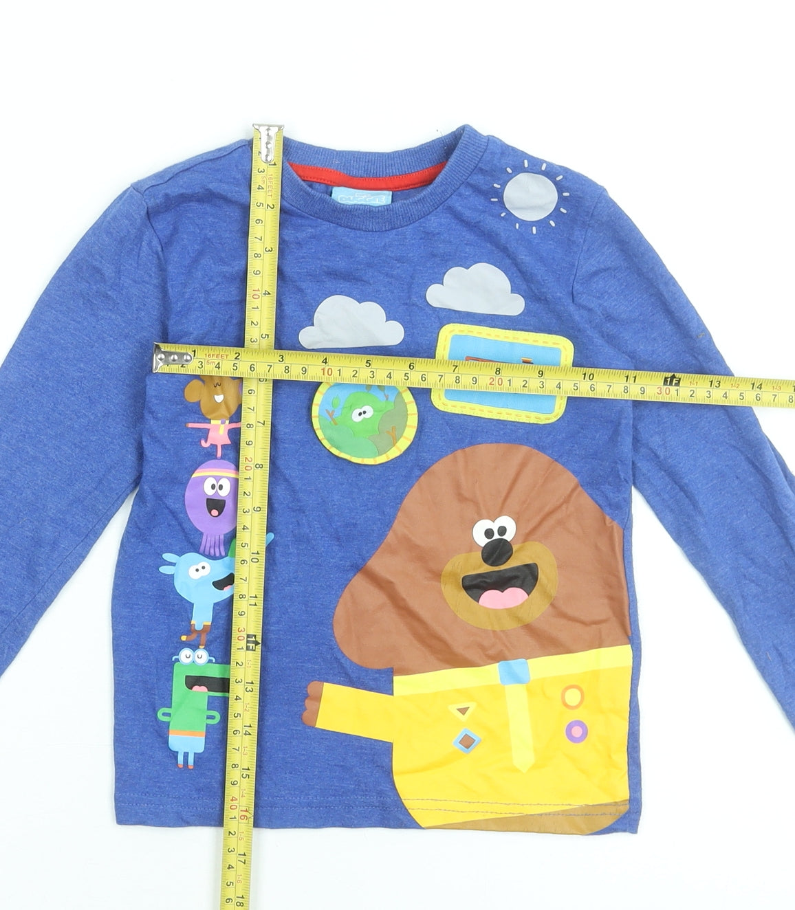 Hey Duggee Boys Blue Long Sleeve Graphic T-Shirt 3-4 Years by Dunnes Stores