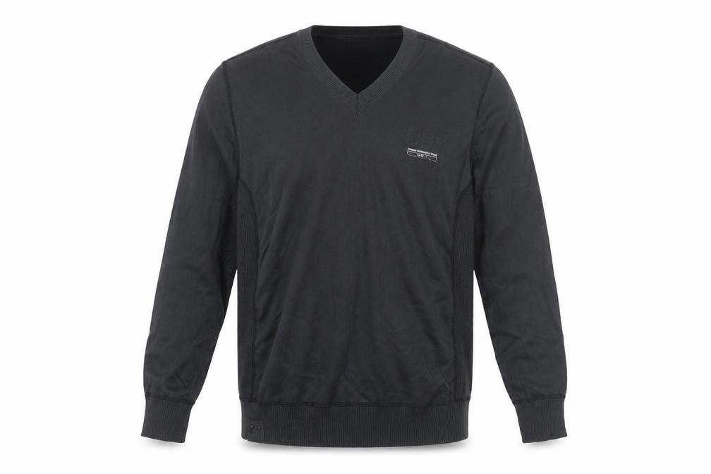 Next Men's Black XL V-Neck Cotton Pullover Jumper Classic Knit