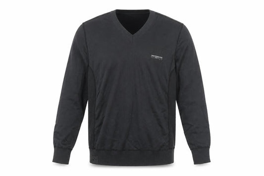 Next Men's Black XL V-Neck Cotton Pullover Jumper Classic Knit