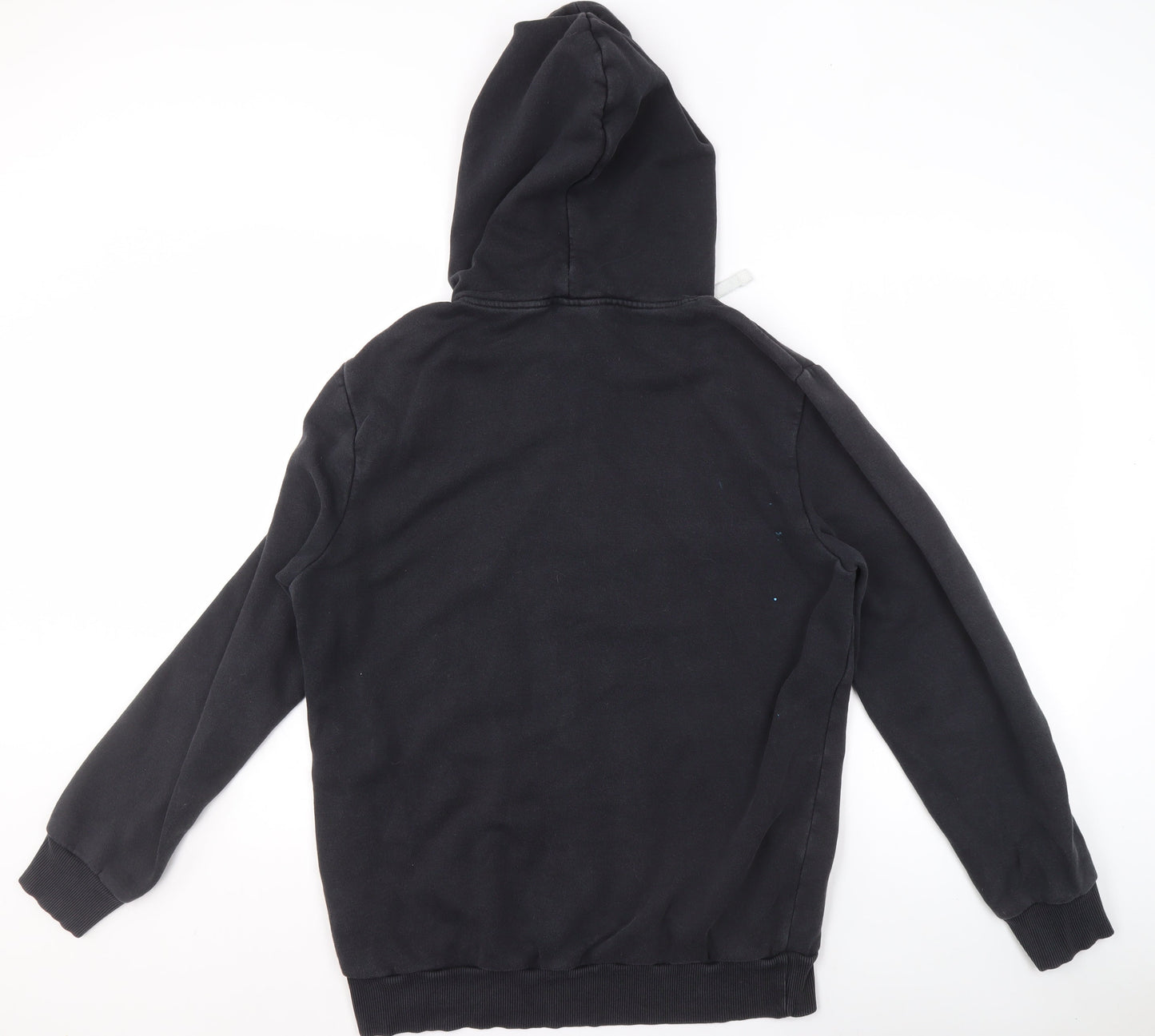 Reebok Men's Black Pullover Hoodie M Sports Fleece Logo Sweatshirt