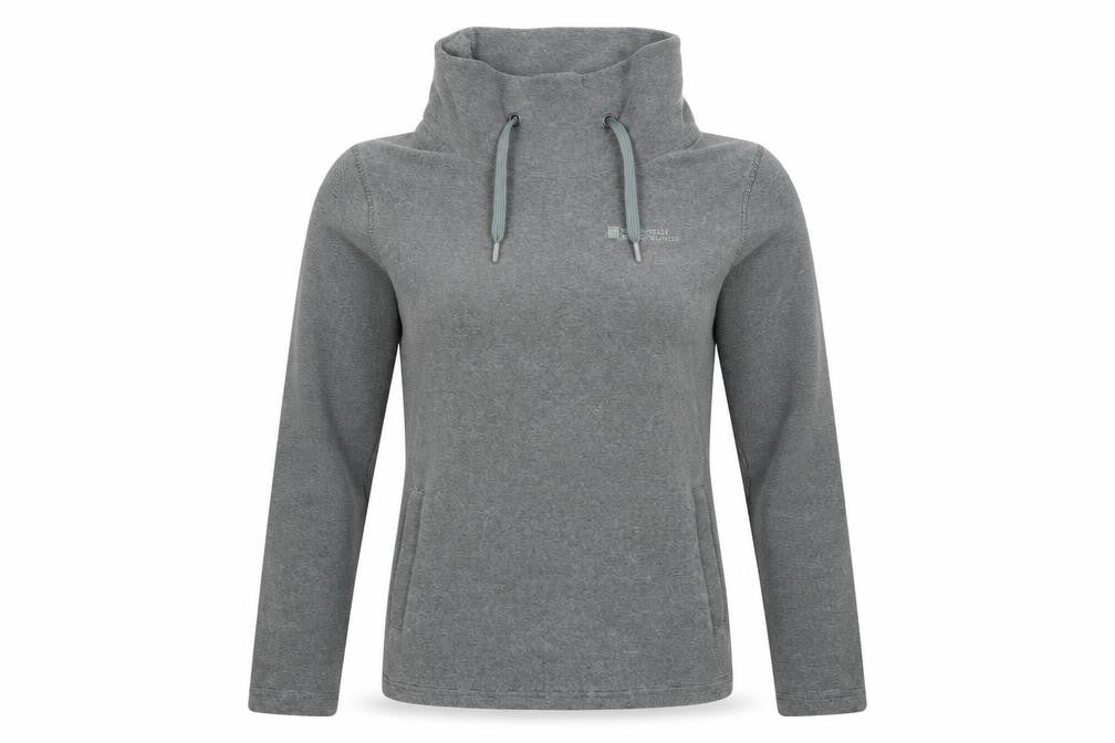 Mountain Warehouse Women’s Grey Pullover Sweatshirt UK 8 Funnel Neck
