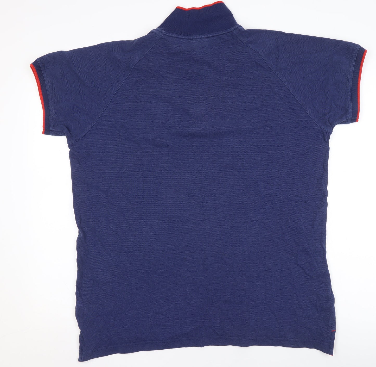 Team GB Men’s Blue Polo Shirt L Regular Fit Cotton Sportswear