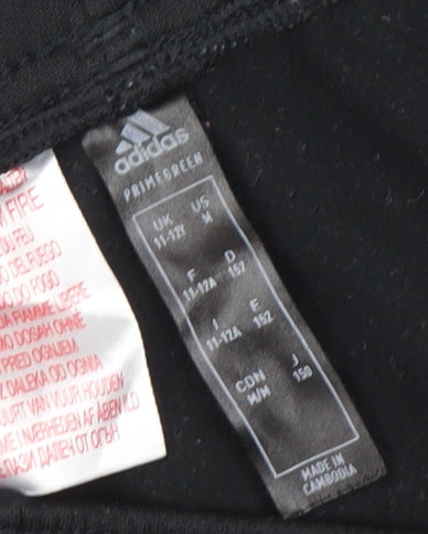 adidas Boys Black 11-12 Years Tapered Track Pants Recycled Polyester