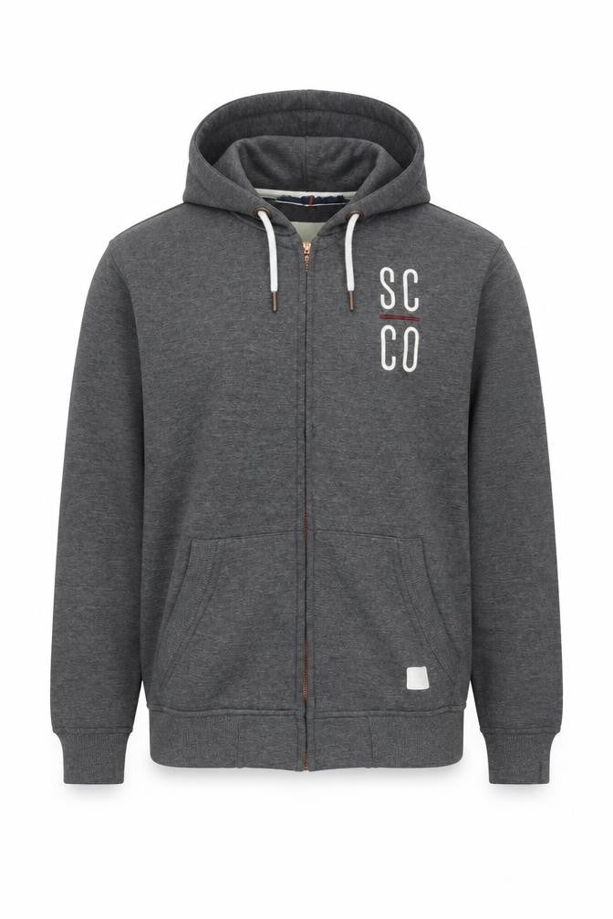 SoulCal Men’s Grey Full Zip Hoodie Size L Regular Fit