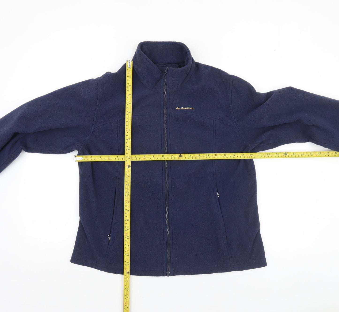 Quechua Women's Blue Fleece Full Zip Jacket Size 14