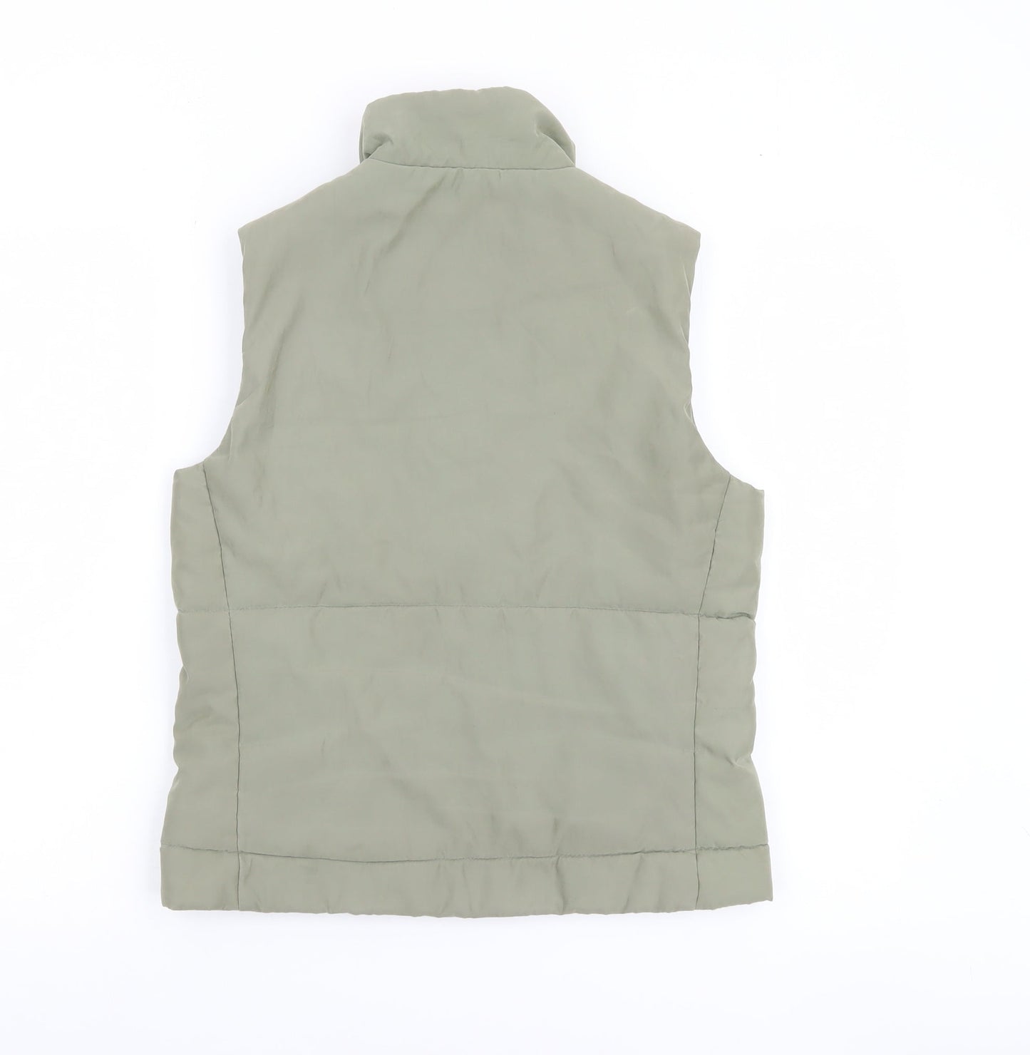 Dorothy Perkins Women Green Padded Zip Waistcoat UK 10