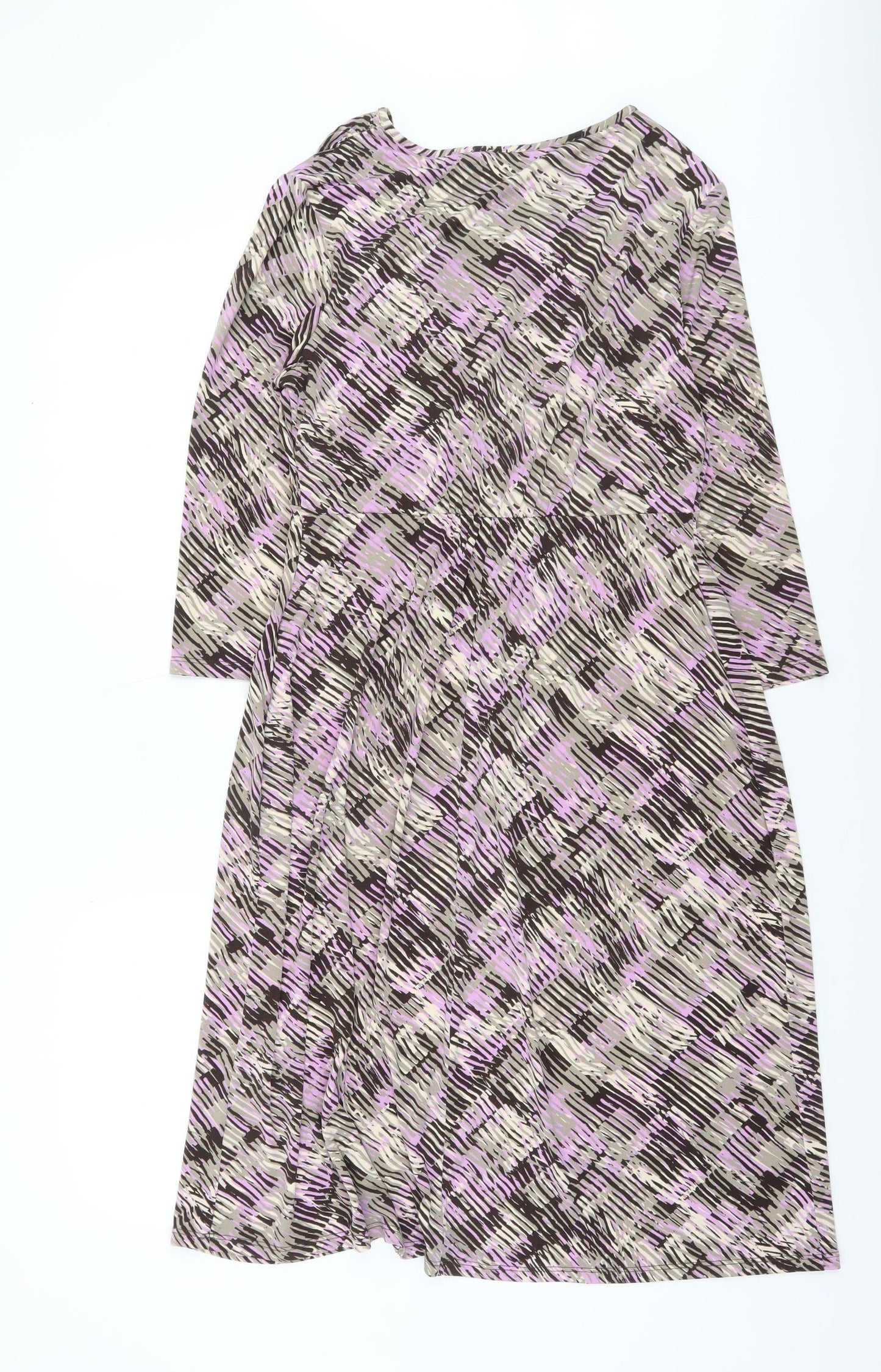 Marks and Spencer Women’s Multicoloured A-Line Jersey Dress Size 16