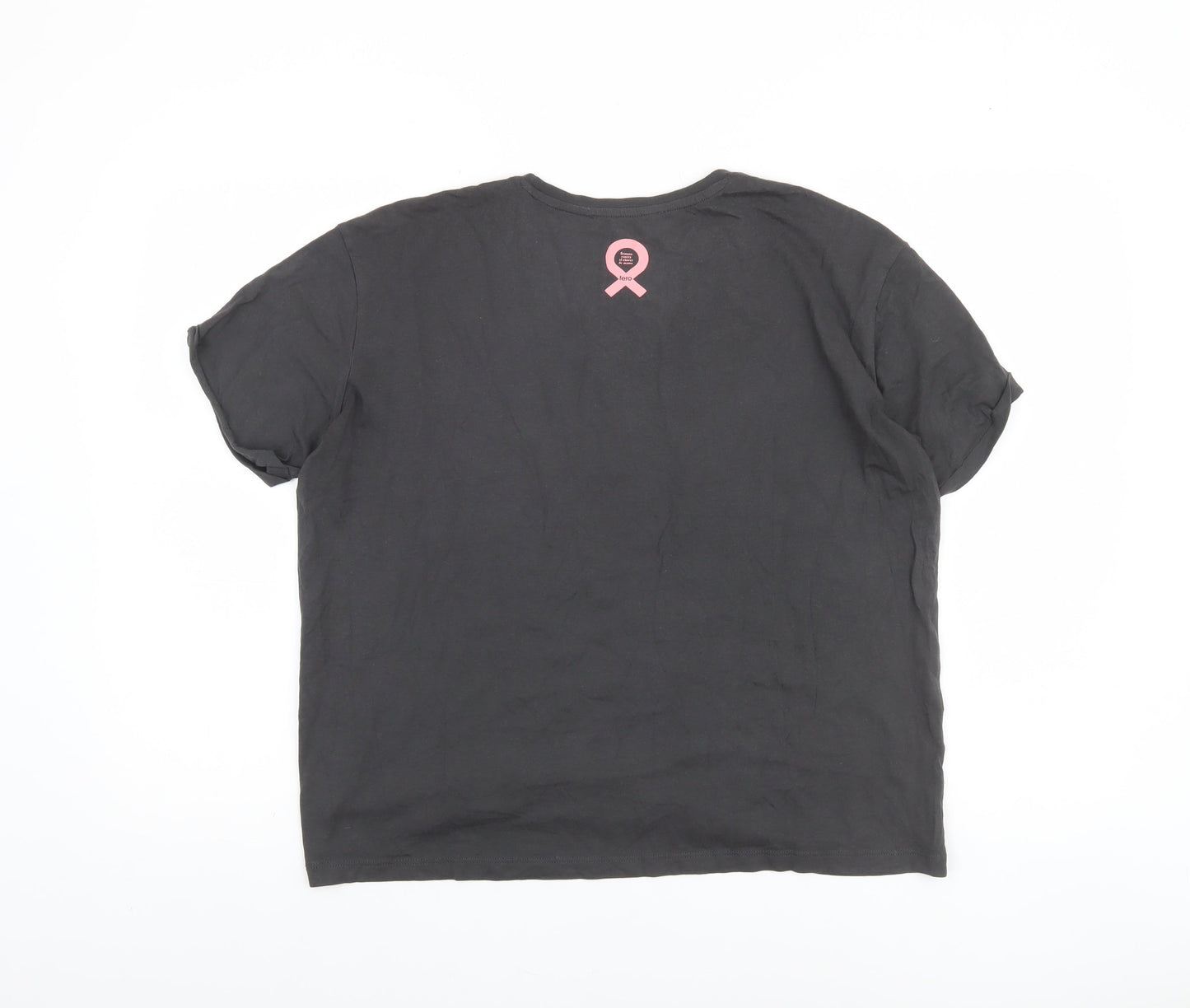 MNG Women's Black 'Take Action Together' T-Shirt Size M