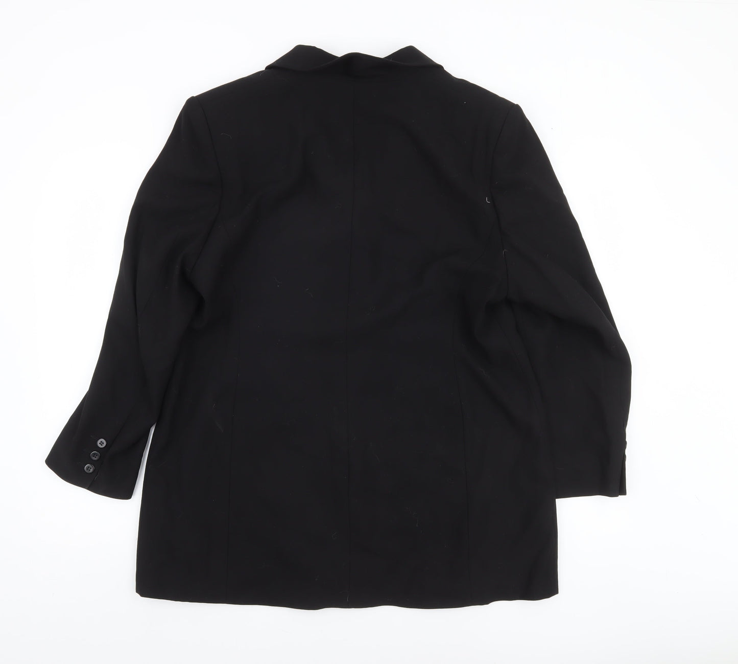 Marks and Spencer Women’s Black Petite Wool Suit Jacket UK 18 Classic Fit